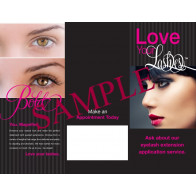 Eyelash Extensions Tri-fold - 25 per Quantity