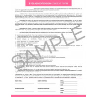 Downloadable Eyelash Extension Consent Form