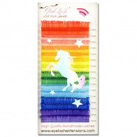 Rainbow Unicorn Eyelash Extensions – Volume