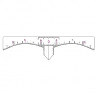 Eyebrow Shaping Sticker Ruler - 50 per Quantity