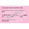 Lash Care Instructions & Appointment Card - 25 per Quantity