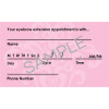 Brow Care Instructions & Appointment Card - 25 per Quantity